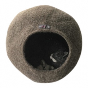 vilten kattenholletje Licht bruin vilten kattenholletje Licht bruin
